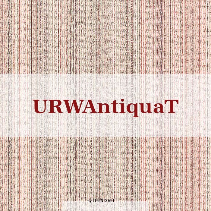 URWAntiquaT example