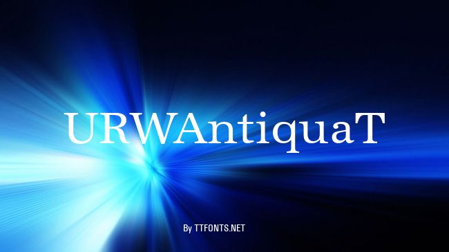 URWAntiquaT example