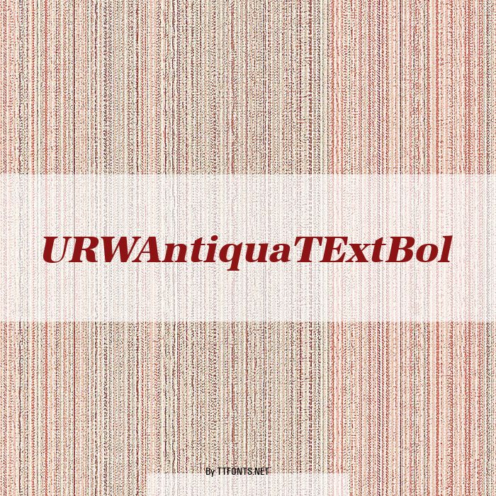 URWAntiquaTExtBol example