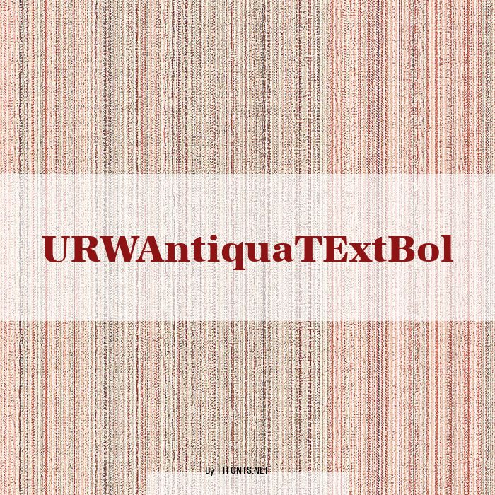 URWAntiquaTExtBol example