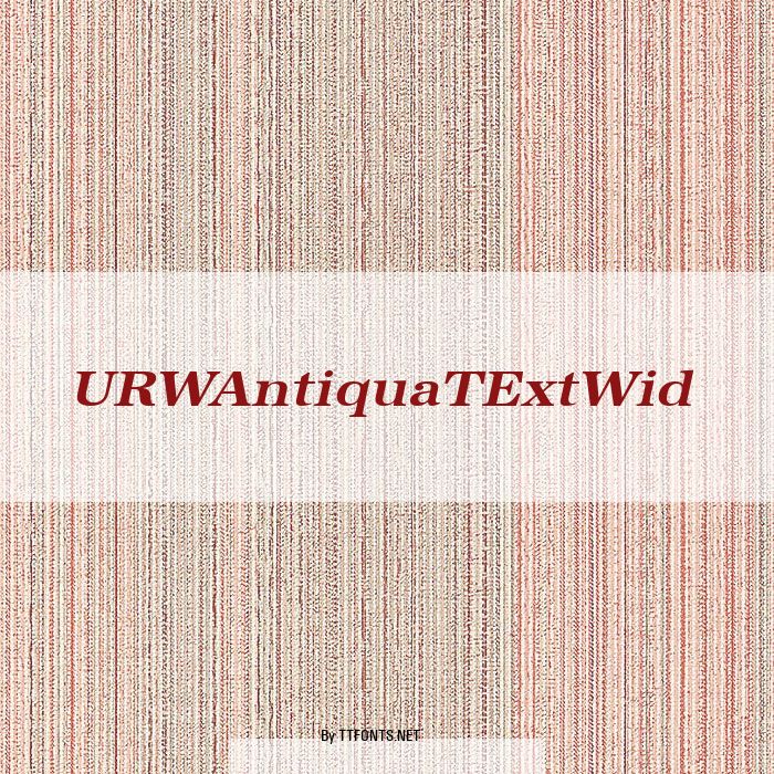 URWAntiquaTExtWid example