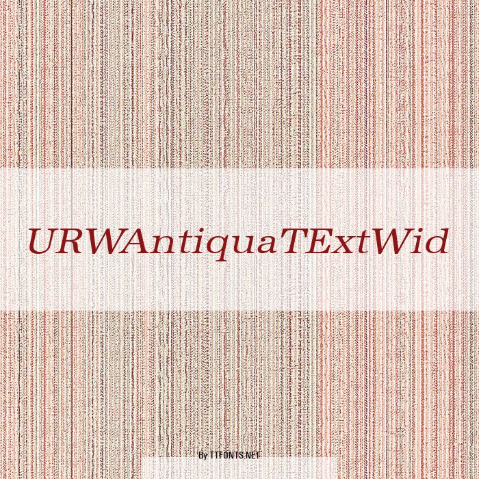 URWAntiquaTExtWid example