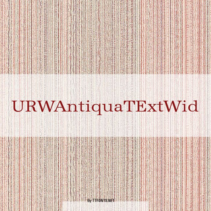 URWAntiquaTExtWid example