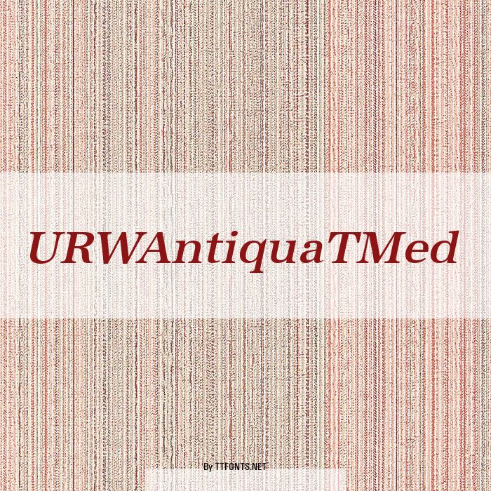 URWAntiquaTMed example