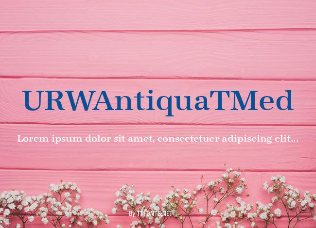 URWAntiquaTMed example
