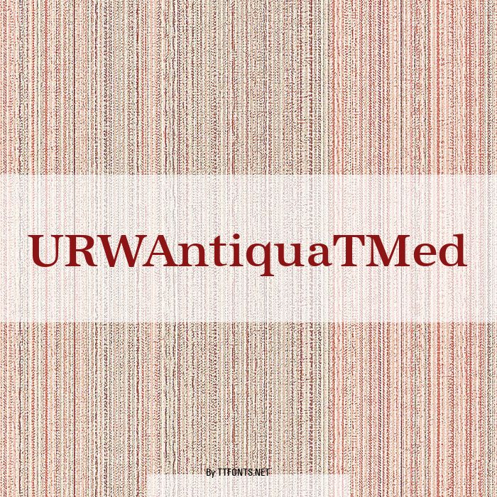 URWAntiquaTMed example