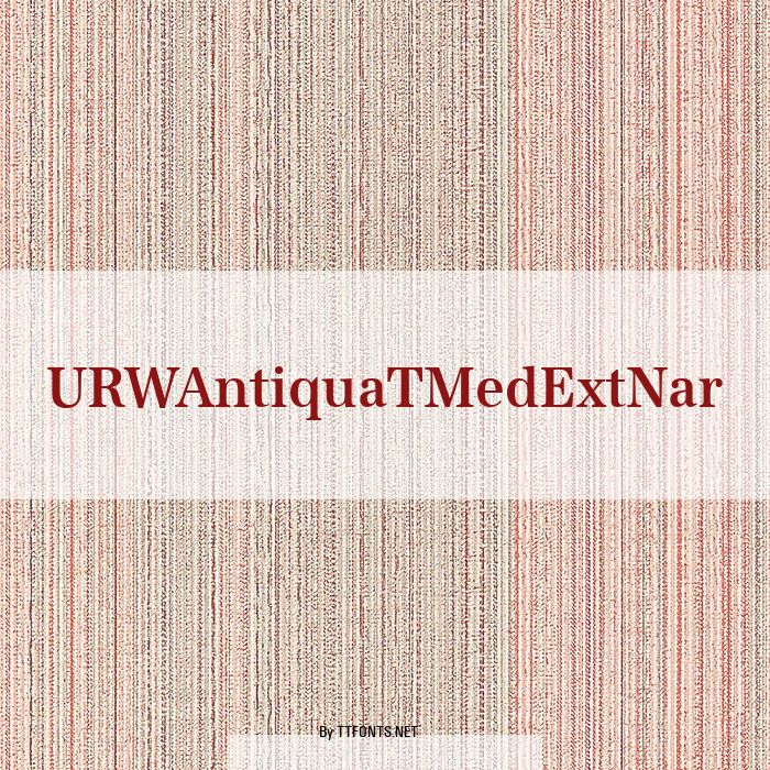 URWAntiquaTMedExtNar example