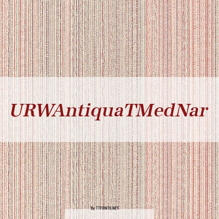URWAntiquaTMedNar example