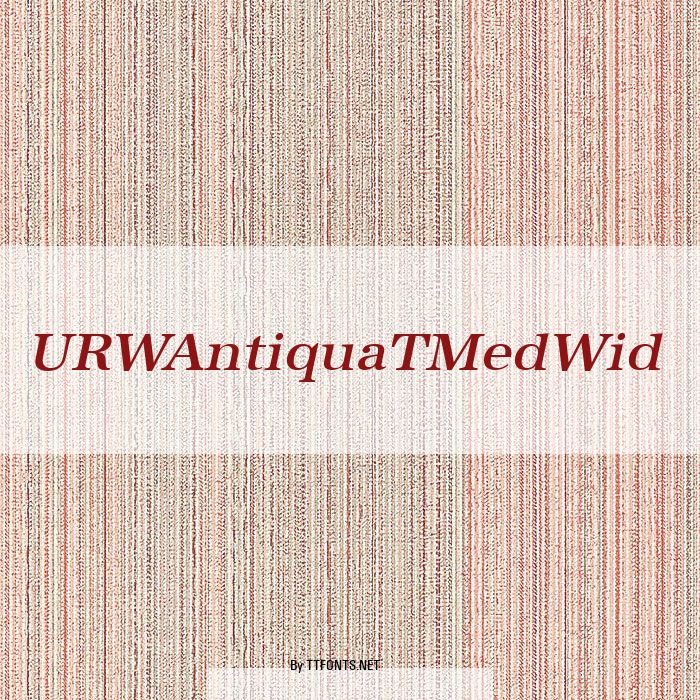 URWAntiquaTMedWid example