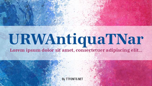 URWAntiquaTNar example