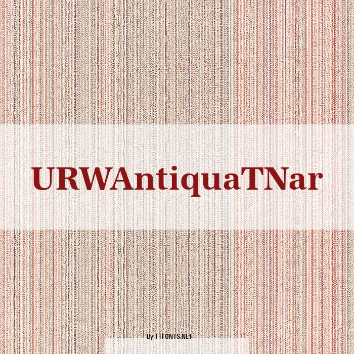 URWAntiquaTNar example
