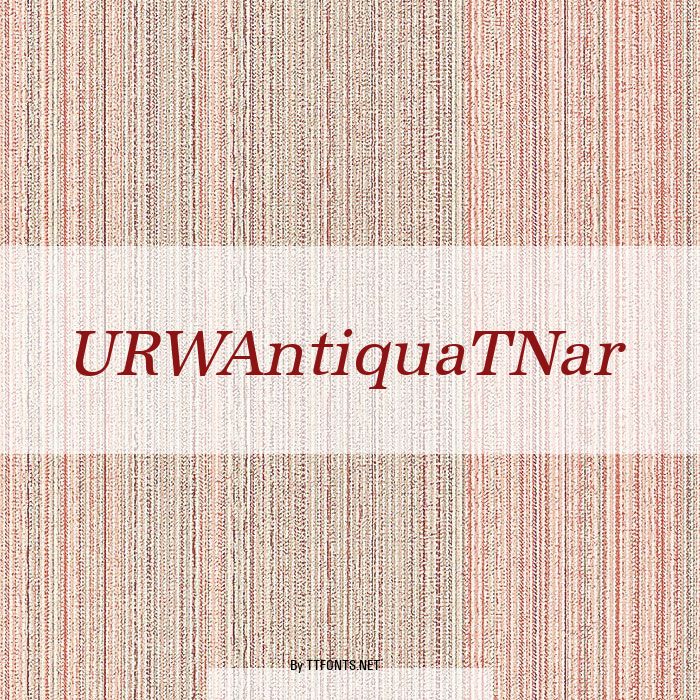 URWAntiquaTNar example