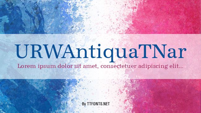 URWAntiquaTNar example