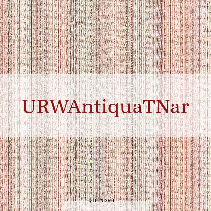 URWAntiquaTNar example