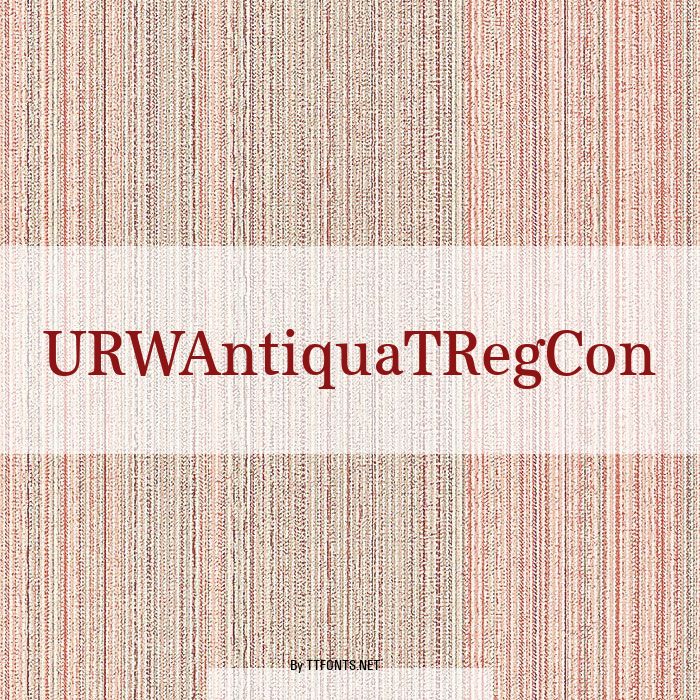 URWAntiquaTRegCon example