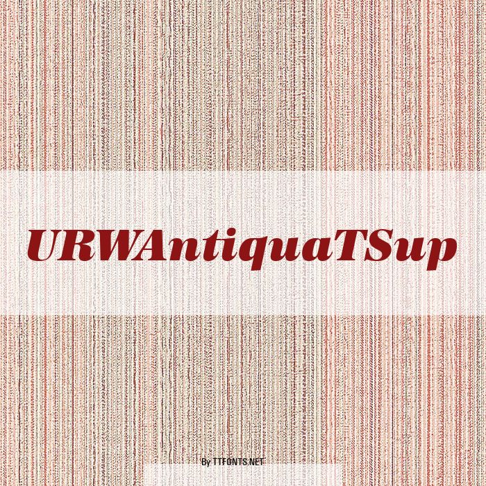URWAntiquaTSup example