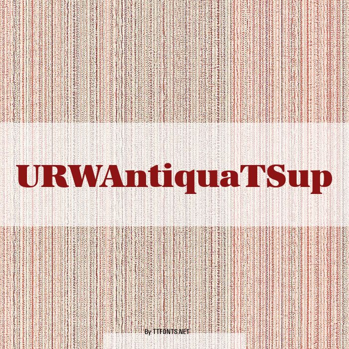 URWAntiquaTSup example