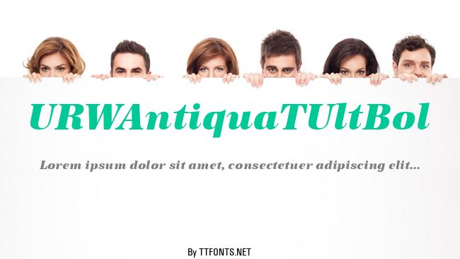 URWAntiquaTUltBol example