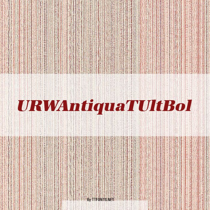 URWAntiquaTUltBol example