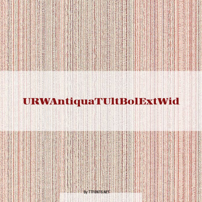 URWAntiquaTUltBolExtWid example