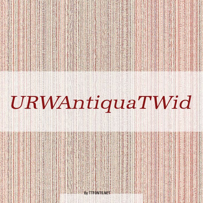 URWAntiquaTWid example
