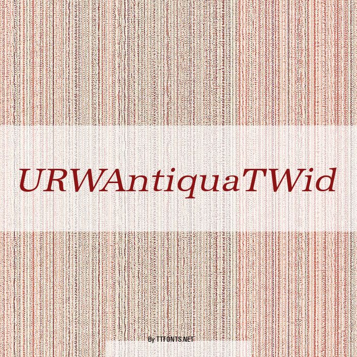 URWAntiquaTWid example
