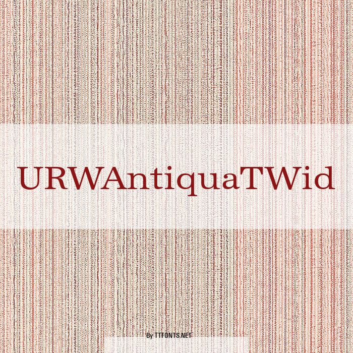 URWAntiquaTWid example