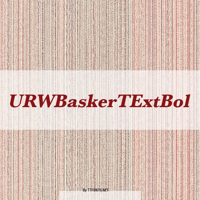 URWBaskerTExtBol example