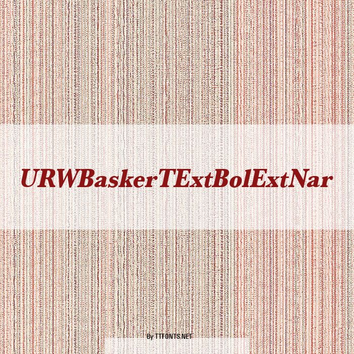 URWBaskerTExtBolExtNar example