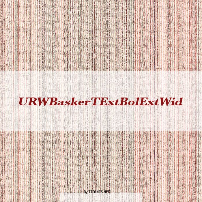 URWBaskerTExtBolExtWid example