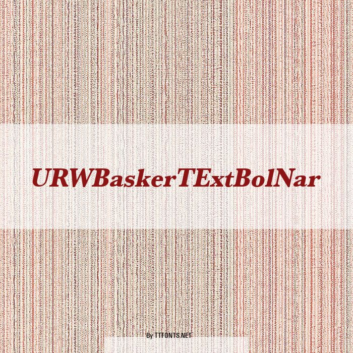 URWBaskerTExtBolNar example
