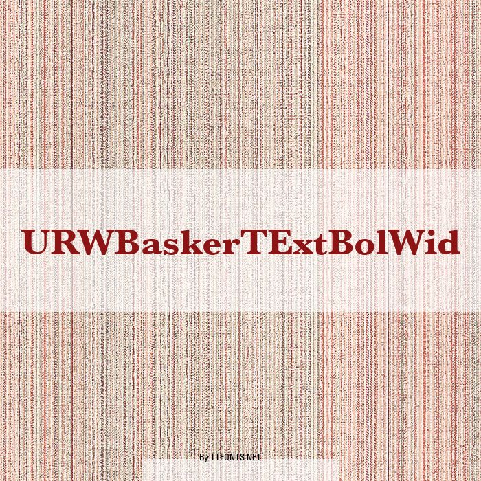 URWBaskerTExtBolWid example