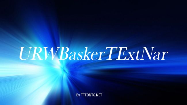 URWBaskerTExtNar example