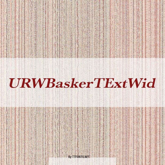URWBaskerTExtWid example