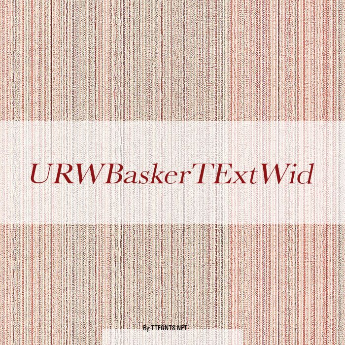URWBaskerTExtWid example