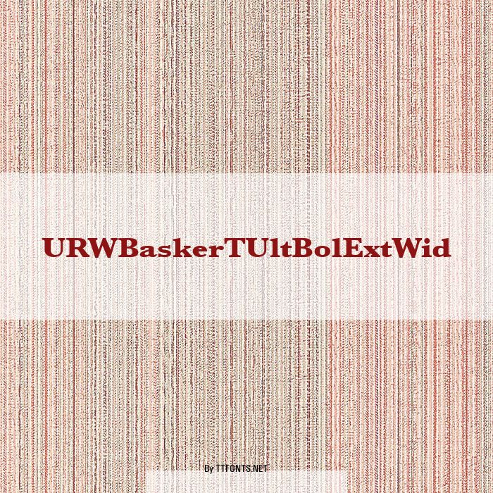URWBaskerTUltBolExtWid example