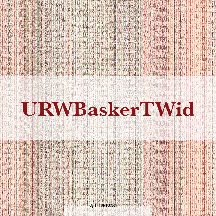 URWBaskerTWid example
