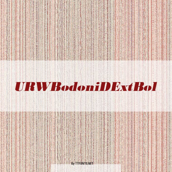 URWBodoniDExtBol example