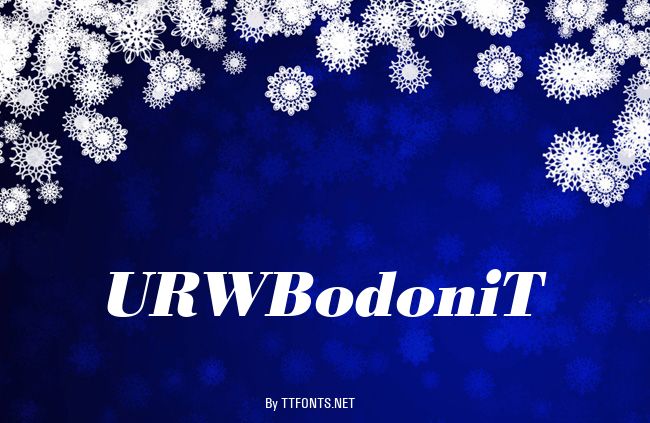 URWBodoniT example