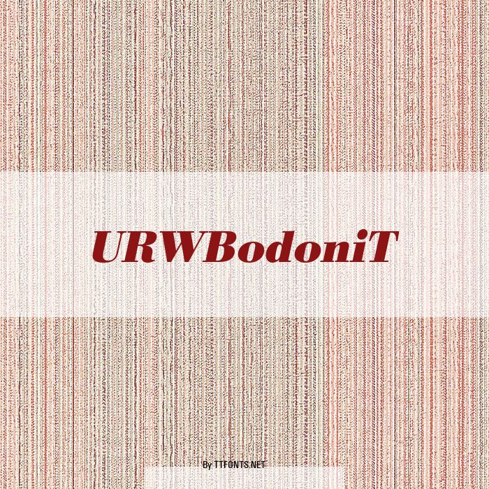 URWBodoniT example