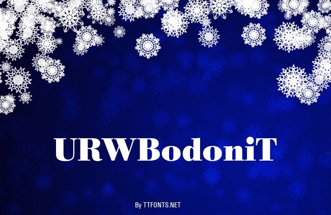 URWBodoniT example