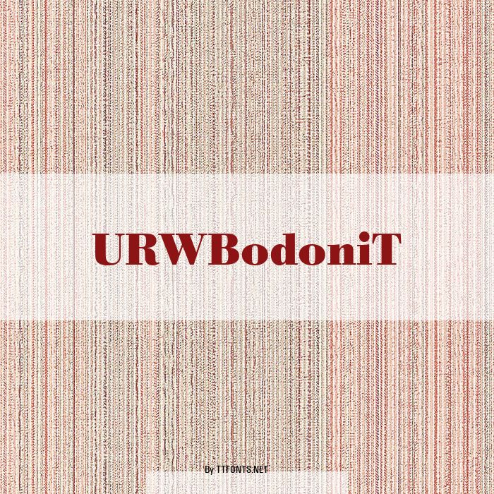 URWBodoniT example