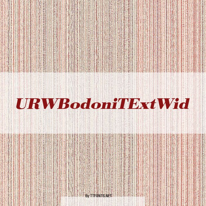 URWBodoniTExtWid example