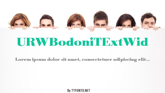 URWBodoniTExtWid example