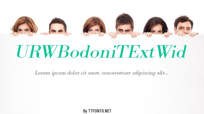 URWBodoniTExtWid example