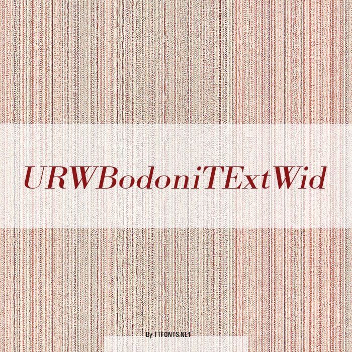 URWBodoniTExtWid example