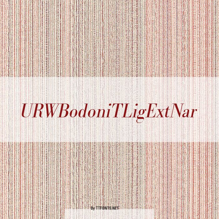 URWBodoniTLigExtNar example