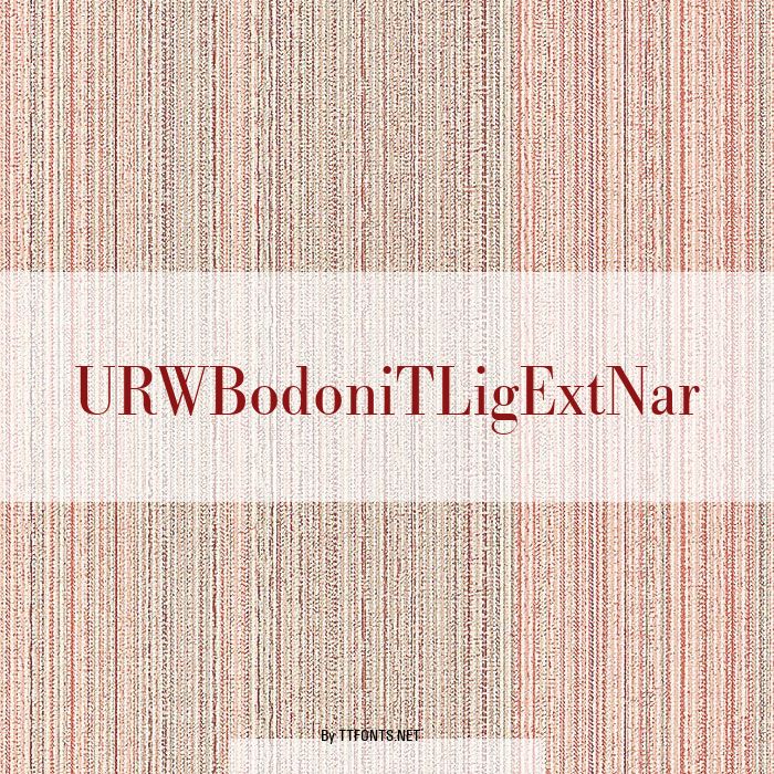 URWBodoniTLigExtNar example