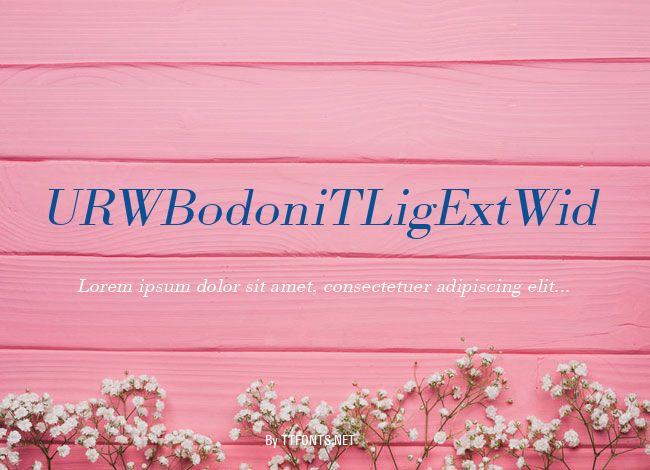 URWBodoniTLigExtWid example