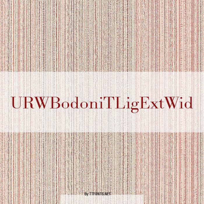 URWBodoniTLigExtWid example